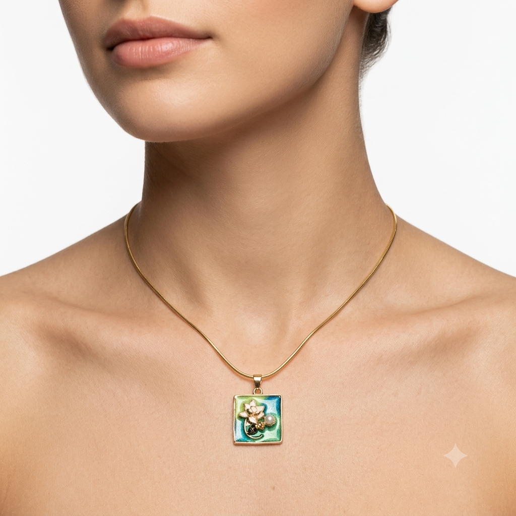 Blossom Charm Pendant Necklace ๐ธ