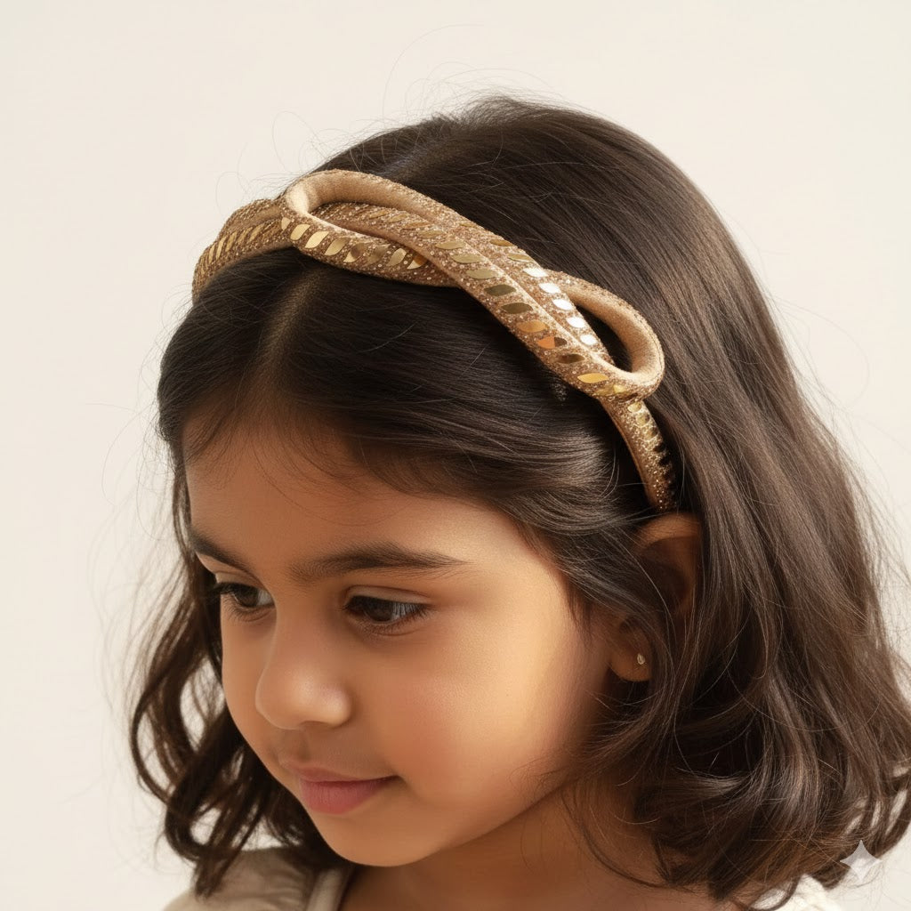 Rose Gold Side knot Premium hariband