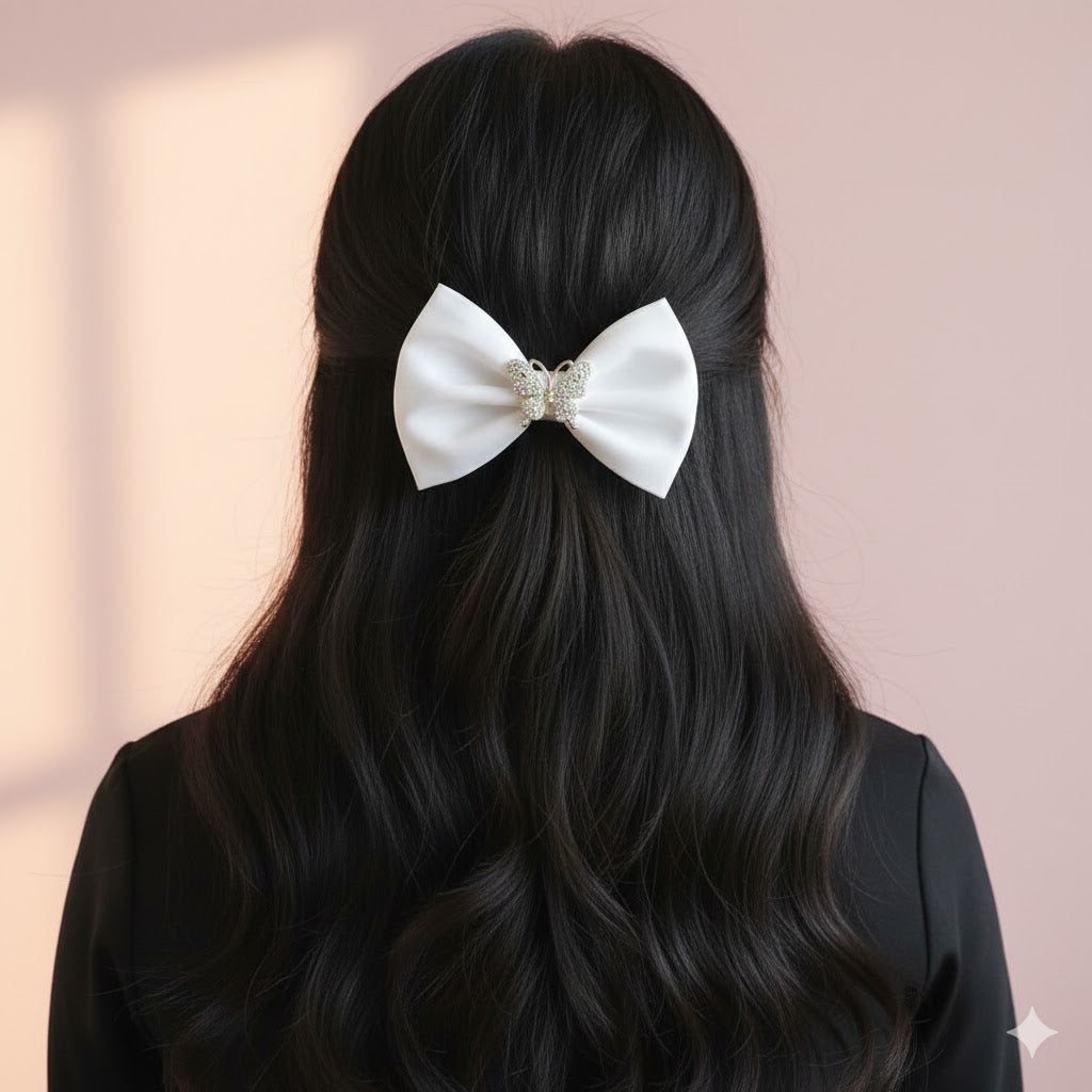 White Twinkling Butterfly Bow