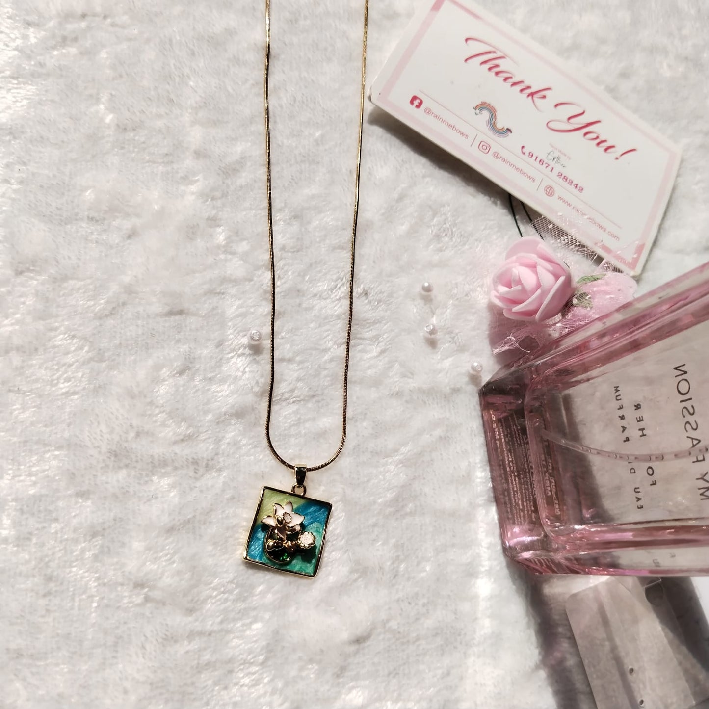 Blossom Charm Pendant Necklace ๐ธ