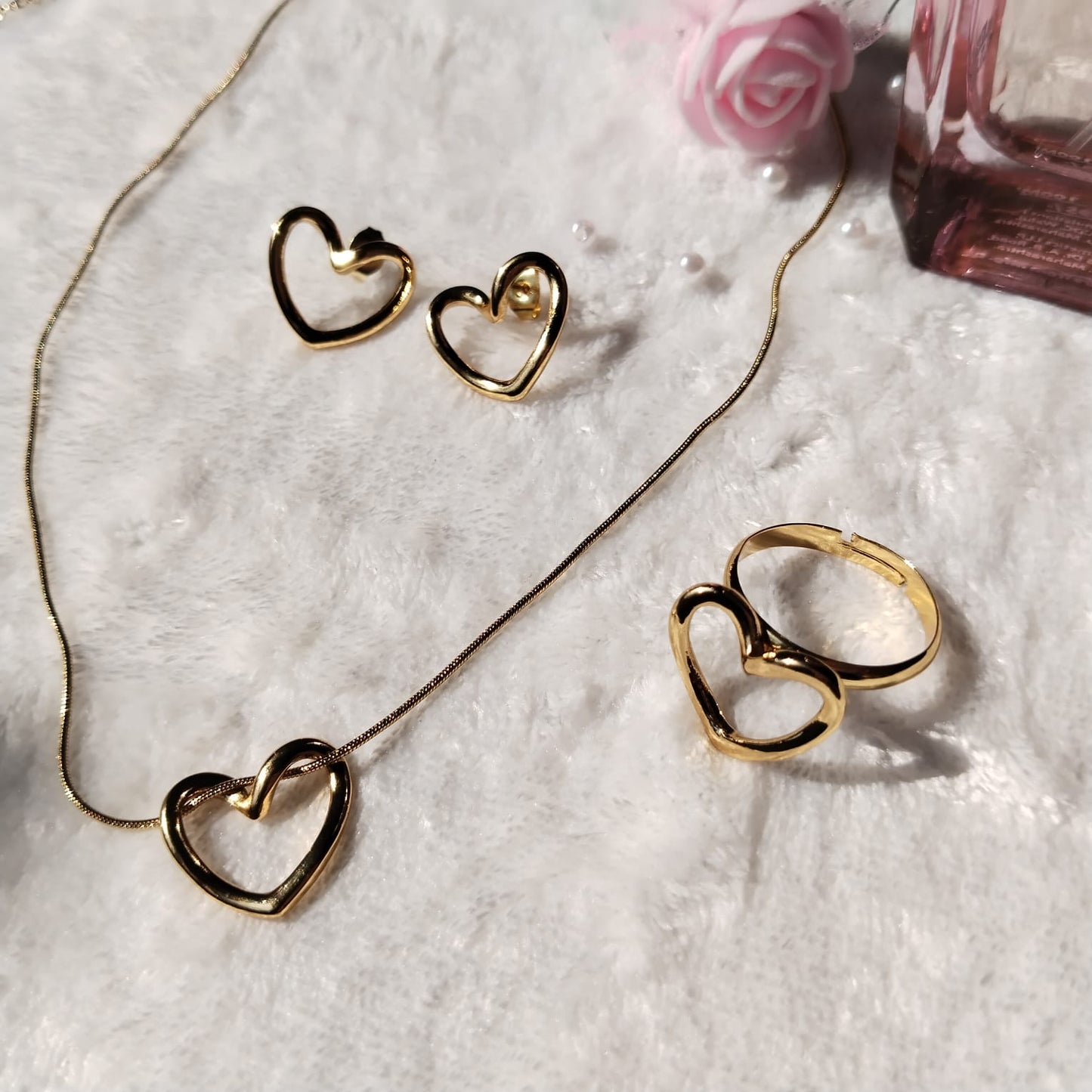 Golden Heart Trio Set 💛