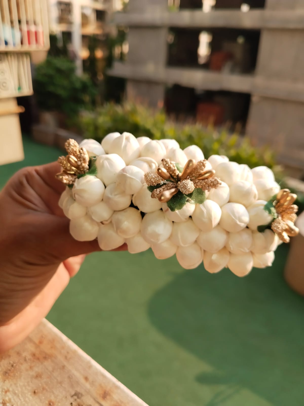 Jasmine bud hair accessory