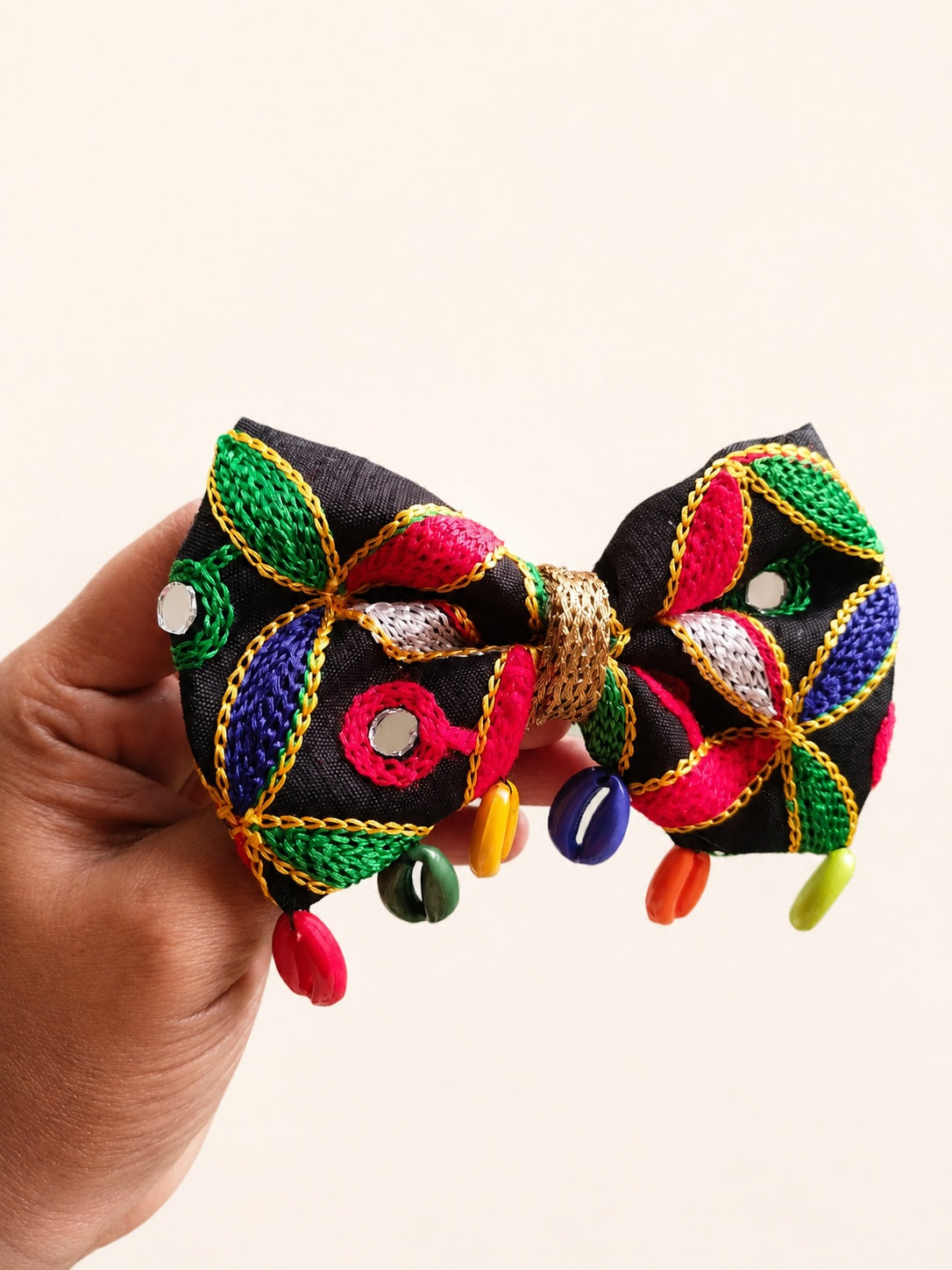 Navratri hair bows