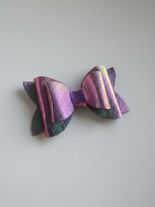 Peacock colour shaded hairbow