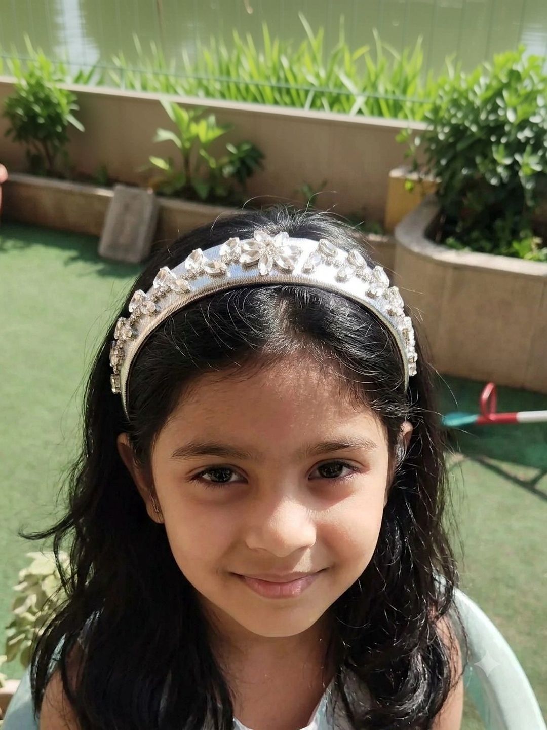 Sparkling Crystal Floral Embellished Headband