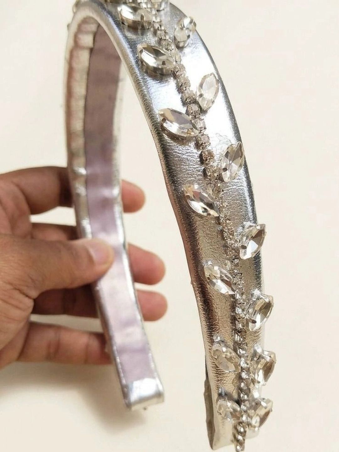 Sparkling Crystal Floral Embellished Headband