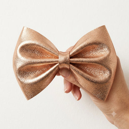 Rose gold Sparkling Metallic hairbows