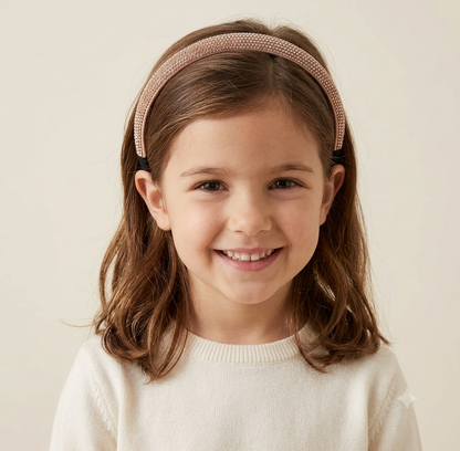 Rose gold Rhinestone studded hairband