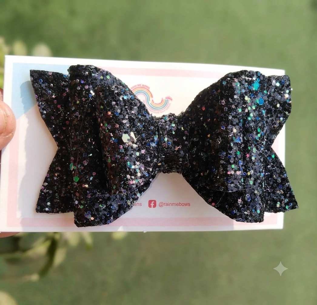 Black hair bow (Halloween hairbow)