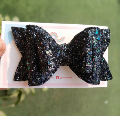 Black hair bow (Halloween hairbow)