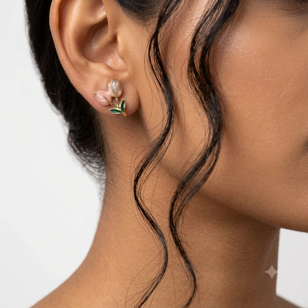 Blooming Tulip Studs 🌷