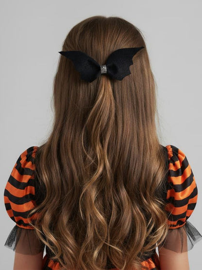 Halloween Black bat hair bow