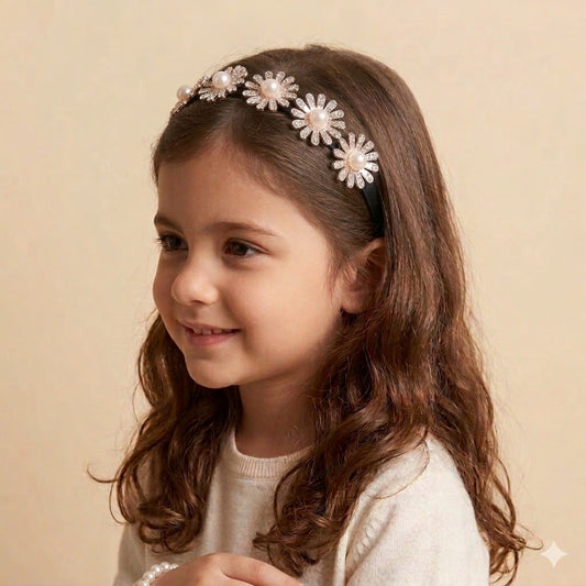 Daisy 3d flower studded hairband
