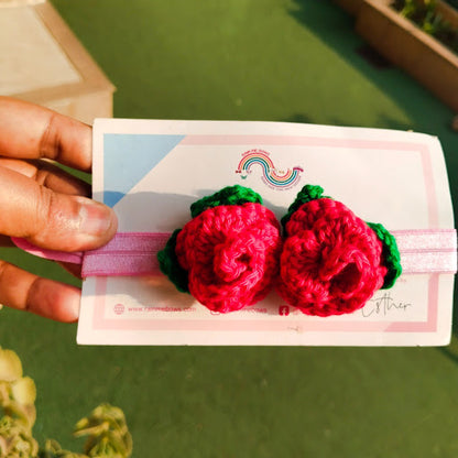Rose hairband for babies