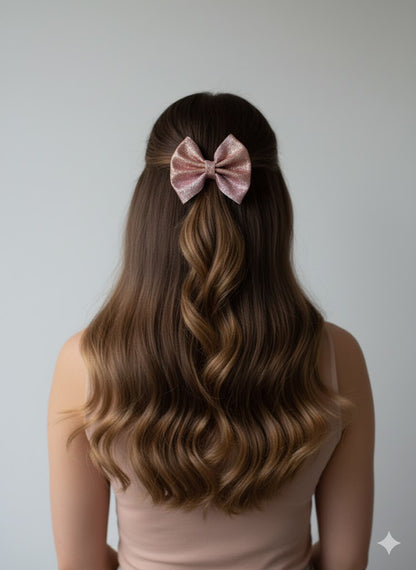 Multihued Glitter Glam Bow