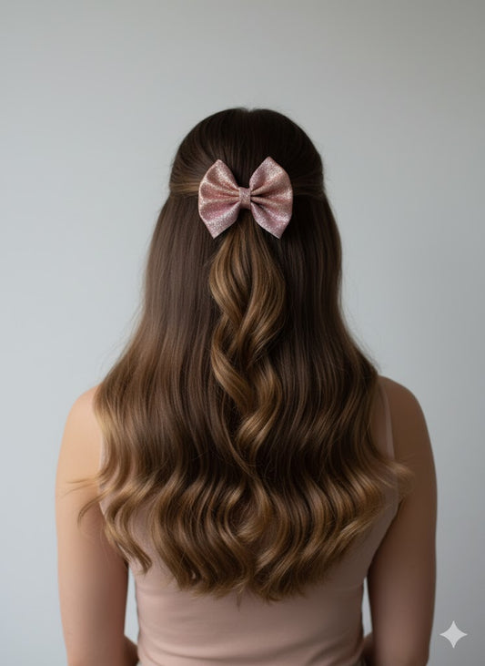 Multihued Glitter Glam Bow