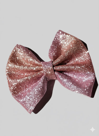 Multihued Glitter Glam Bow