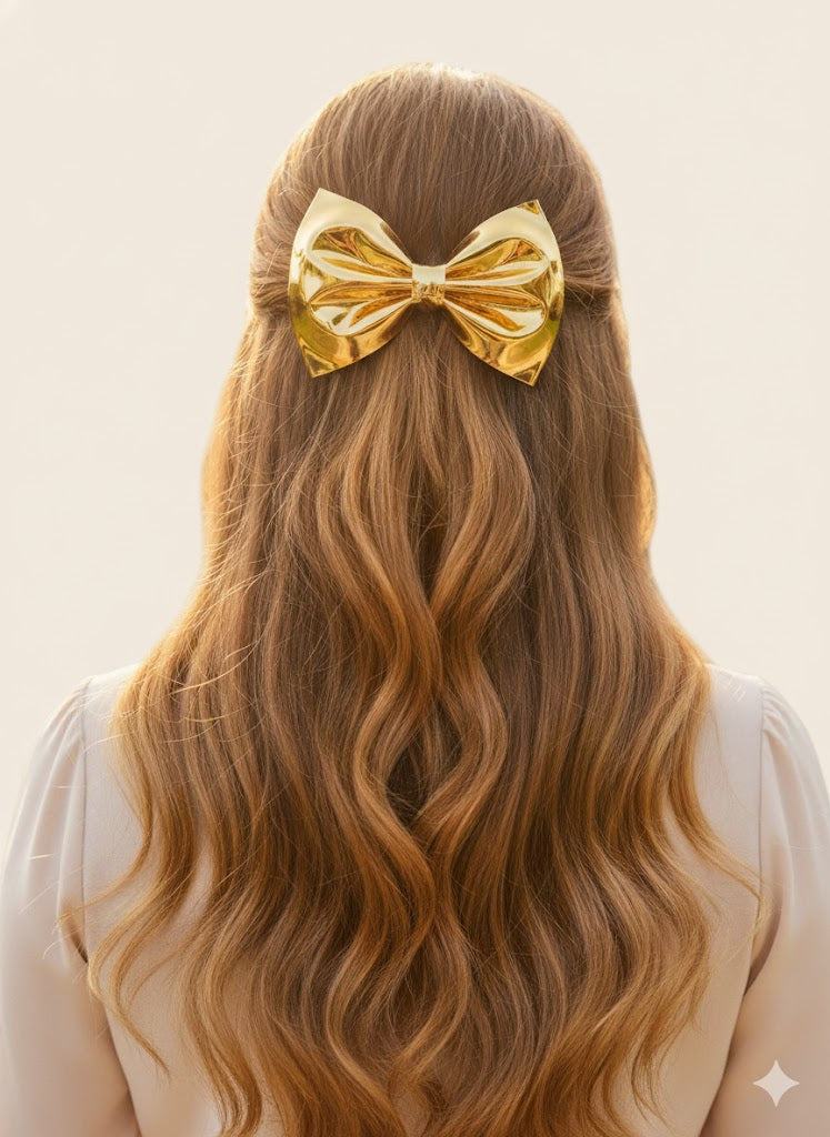 Sparkling Metallic hairbows