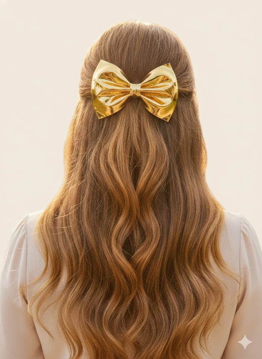 Sparkling Metallic hairbows