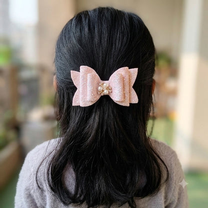 Pink hair bow