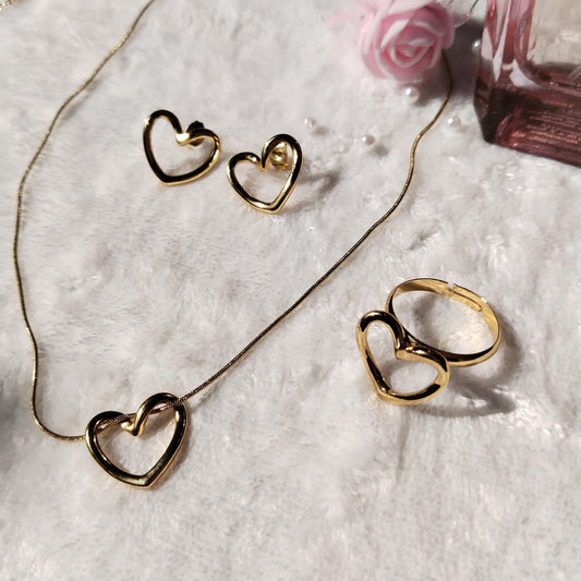 Golden Heart Trio Set 💛