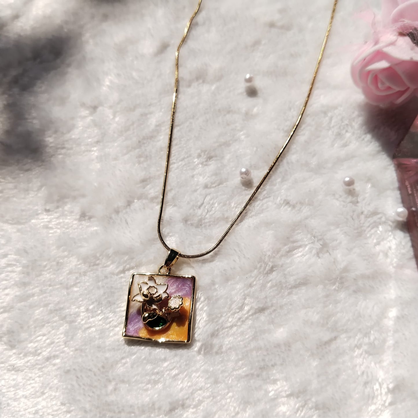 Blossom Charm Pendant Necklace 🌸
