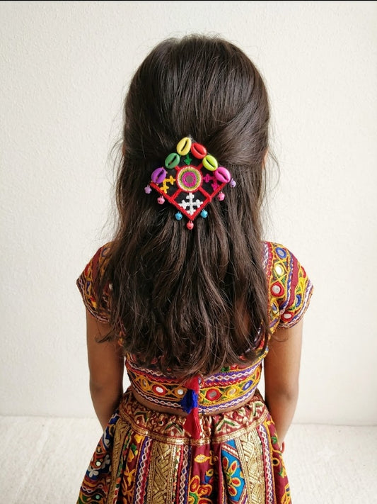Kids Navratri hair clips