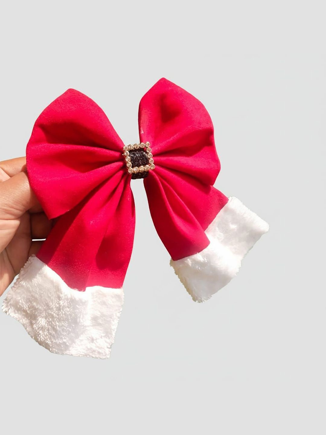 Festive Santa Hat Hair Bow