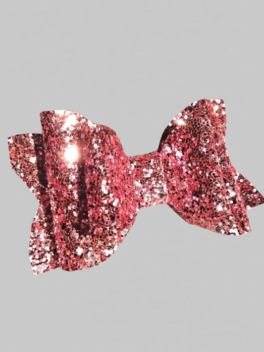 Pink Glitter hairbow