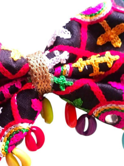 Navratri hair bows