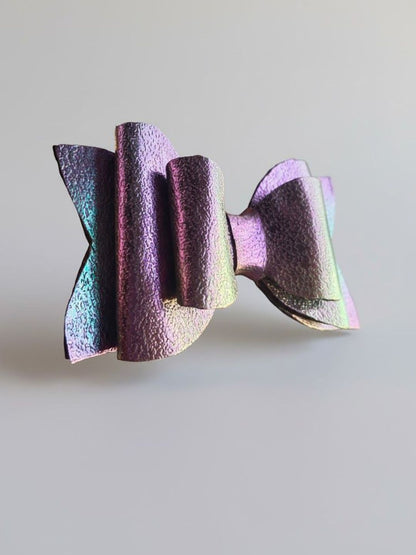 Peacock colour shaded hairbow