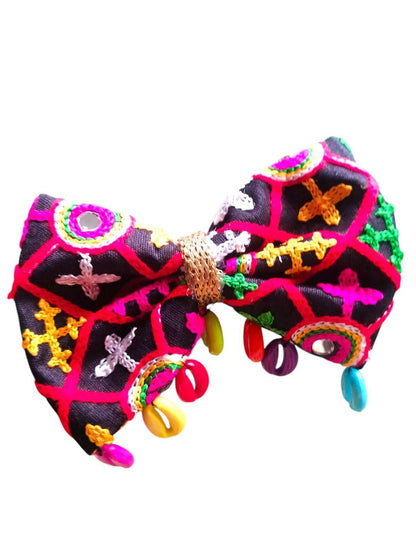 Navratri hair bows
