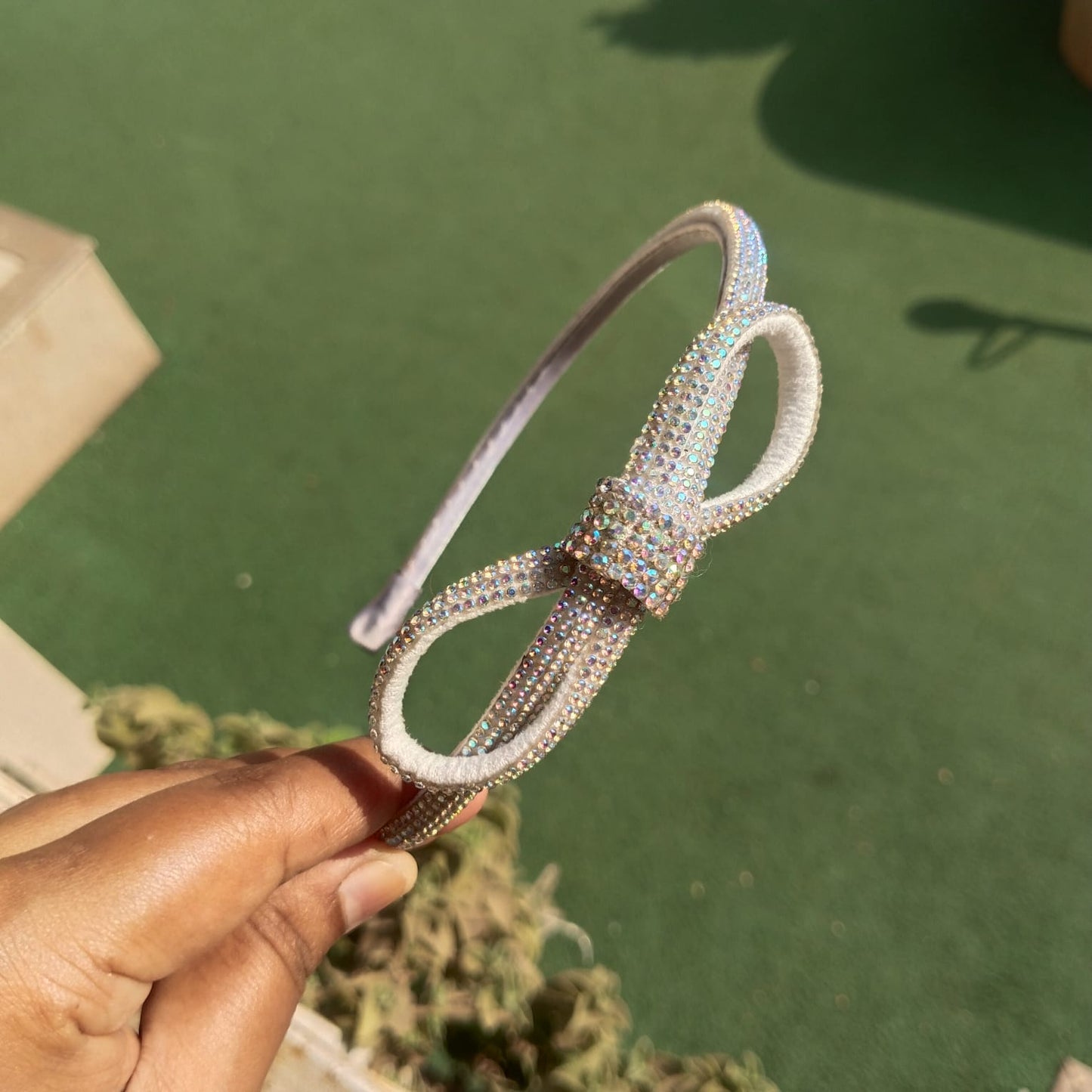 white side knot Premium hariband