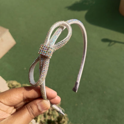 white side knot Premium hariband